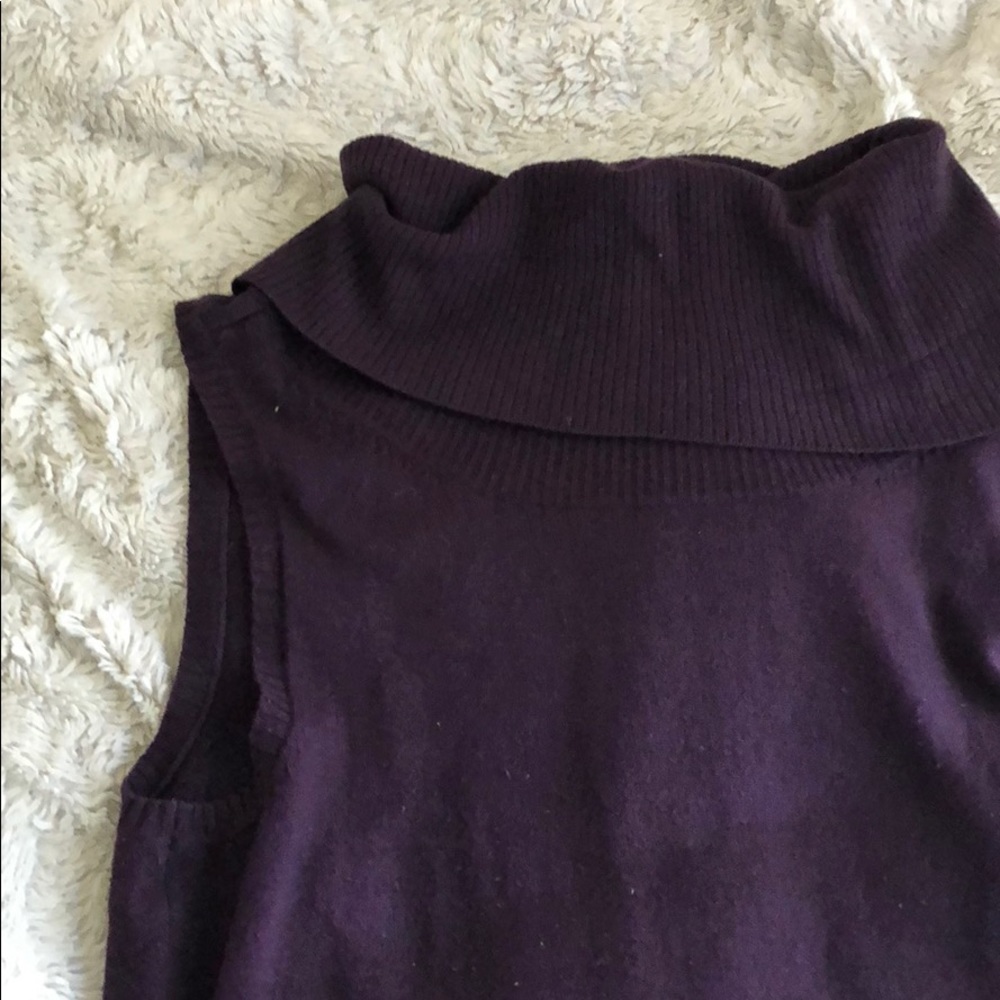 purple turtle neck
